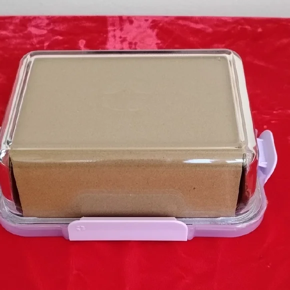 D- NWT Ello Glass Storage Container with Lavender Lid - Picture 3 of 11